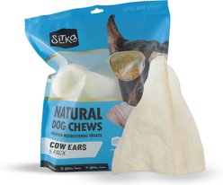 Sitka Farms Cow Ears Dog Natural Chew Treat, 5 count