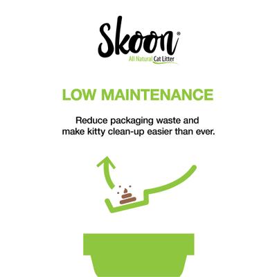 Show full view: Skoon All Natural Fine-Grain Unscented Non-Clumping Cat Litter, 8-lb bag slide 5 of 8