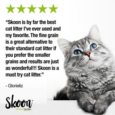 Show full view: Skoon All Natural Fine-Grain Unscented Non-Clumping Cat Litter, 8-lb bag slide 6 of 8