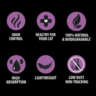 Show full view: Skoon All Natural Lavender Scented Non-Clumping Cat Litter, 8-lb bag slide 4 of 7