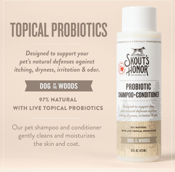 Skout's Honor Dog of the Woods Probiotic Dog Shampoo & Conditioner