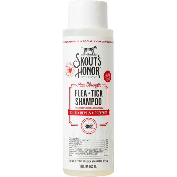 WONDERCIDE Natural Flea & Tick with Essential Oils Dog & Cat Shampoo ... - Flea And Tick Prevention Shampoo With Geranium Oil For Cats