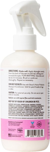Show full view: Skout's Honor Happy Puppy Probiotic Daily Use Cat & Dog Hair Detangler, 8-fl oz bottle slide 2 of 9