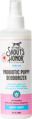 Show full view: Skout's Honor Happy Puppy Probiotic Deodorizing Spray, 8-oz Bottle + Dog, Cat & Small Pet Grooming Wipes, 80 count slide 2 of 10