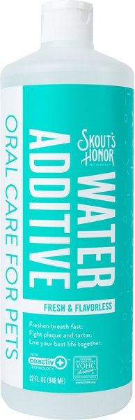 Skout's Honor Flavorless Dental Water Additive for Dogs, 16-fl oz bottle