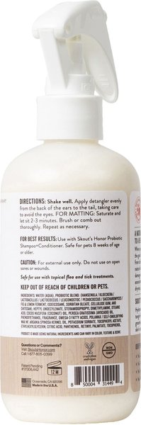 Show full view: Skout's Honor Probiotic Dog of the Woods Dog Detangler, 8-fl oz spray slide 2 of 8