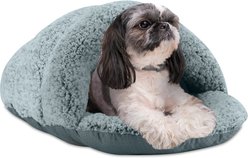 Sleepy Pet Slipper Covered Cat & Dog Bed, Mineral, Small slide 2 of 7