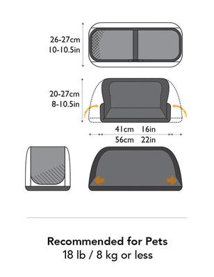 Show full view: Sleepypod Air Cat & Dog Travel Bed & Carrier, One Size, Robin Egg Blue slide 9 of 11