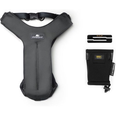 Sleepypod Sleepypod Clickit Sport Plus Car Safety Dog Harness, Charcoal Grey, Small