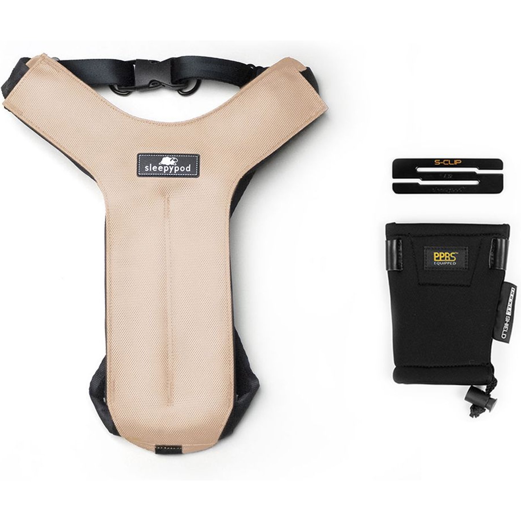 SLEEPYPOD Clickit Sport Plus Car Safety Dog Harness, First Blush
