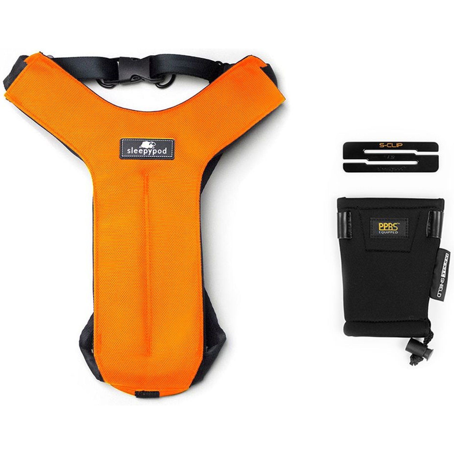 Sleepypod Clickit Sport Plus Car Safety Dog Harness, Orange Dream, X-Large