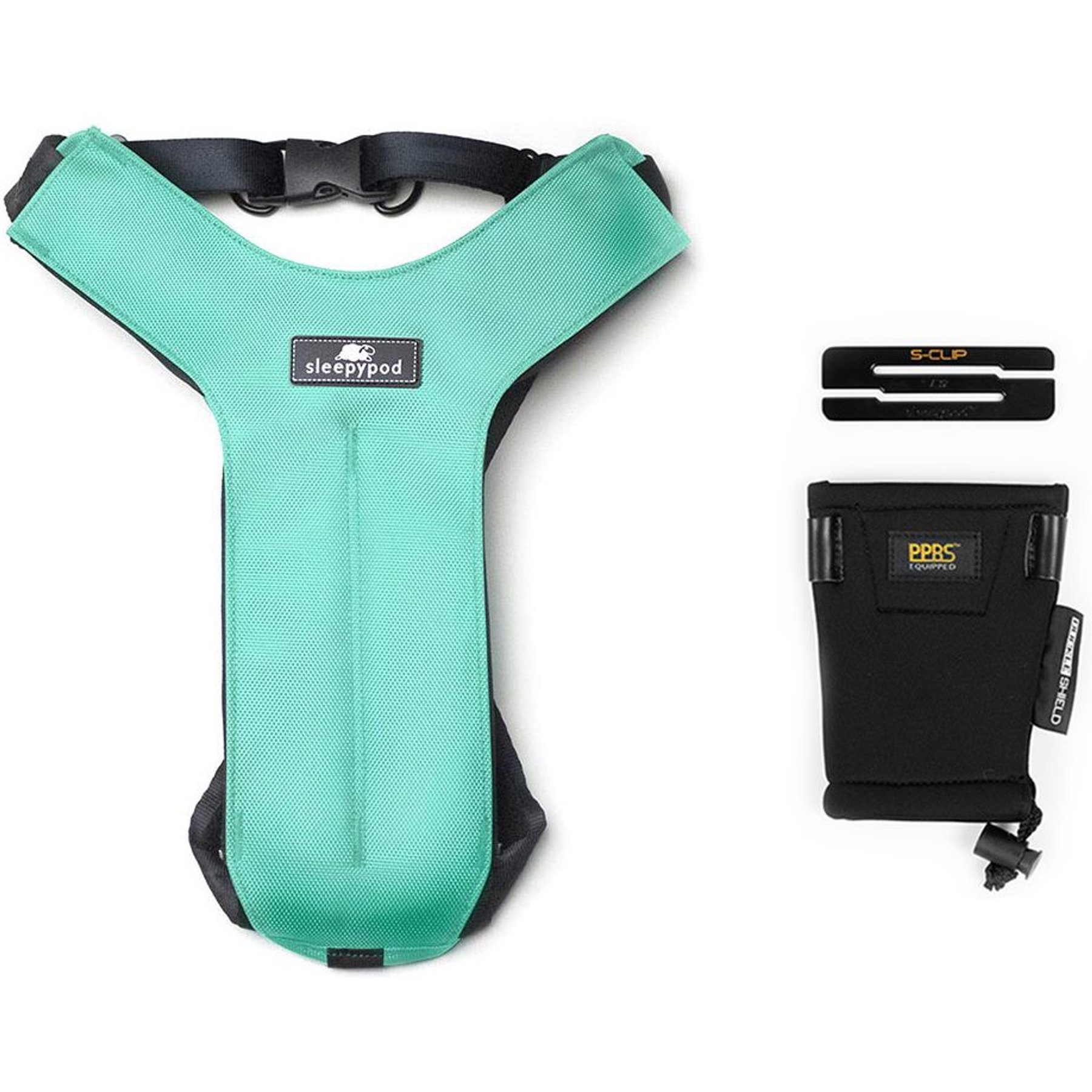 Sleepypod Clickit Sport Plus Car Safety Dog Harness, Robin Egg Blue, Small