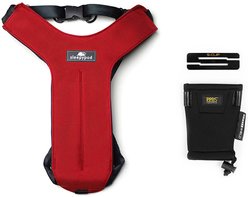 Sleepypod Clickit Sport Plus Car Safety Dog Harness, Strawberry Red, Medium
