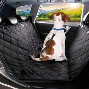 SlowTon Adjustable Dog Car Seat Belt, 2 count, Black