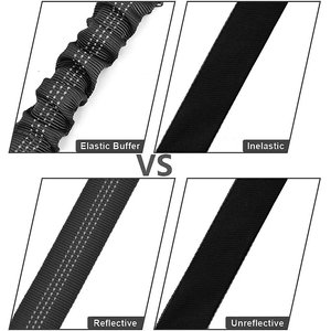 SlowTon Adjustable Dog Car Seat Belt, 2 count, Black