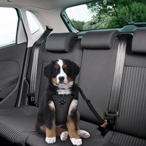 SlowTon Adjustable Dog Car Seat Belt, 2 count, Black