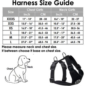 SlowTon Car Safety Dog Harness with Seat Belt, Black, Large: 27.5 to 37-in chest