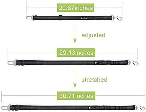 Show full view: SlowTon Car Safety Dog Harness with Seat Belt, Black, Medium: 21.5 to 27-in chest slide 8 of 9