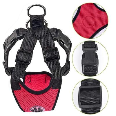 Show full view: SlowTon Car Safety Dog Harness with Seat Belt, Red, Small: 18.5 to 21-in chest slide 3 of 9