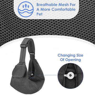 SlowTon Hands-Free Padded & Adjustable Sling Dog & Cat Carrier