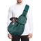 Show in main carousel: SlowTon Hands-Free Padded & Adjustable Sling Dog & Cat Carrier, Green slide 1 of 8