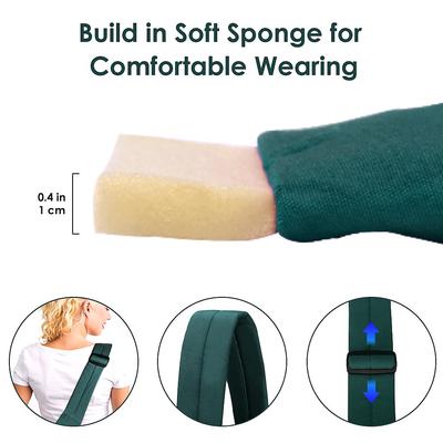 Show full view: SlowTon Hands-Free Padded & Adjustable Sling Dog & Cat Carrier, Green slide 5 of 8