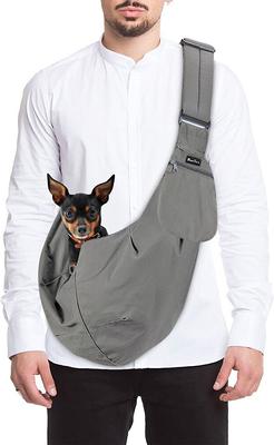SlowTon Hands-Free Padded & Adjustable Sling Dog & Cat Carrier, Green