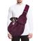 Show in main carousel: SlowTon Hands-Free Padded & Adjustable Sling Dog & Cat Carrier, Wine Red slide 1 of 8
