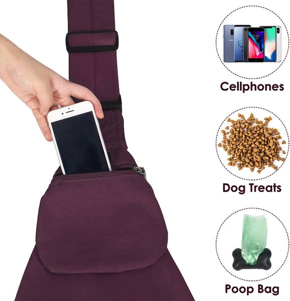 SlowTon Hands-Free Padded & Adjustable Sling Dog & Cat Carrier