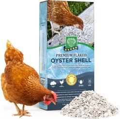 Small Pet Select 100% Flaked Oyster Shell Calcium Supplement for Chickens & Ducks, 5-lb box