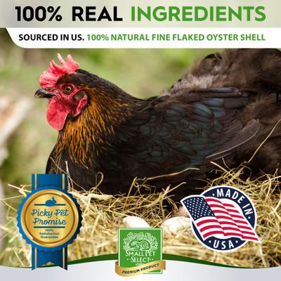 Show full view: Small Pet Select 100% Flaked Oyster Shell Calcium Supplement for Chickens & Ducks, 5-lb box slide 4 of 8