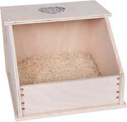Small Pet Select Chicken Nesting Box for Hens Laying Eggs Wooden Chicken Coop Nest Box, 15x15x11-in