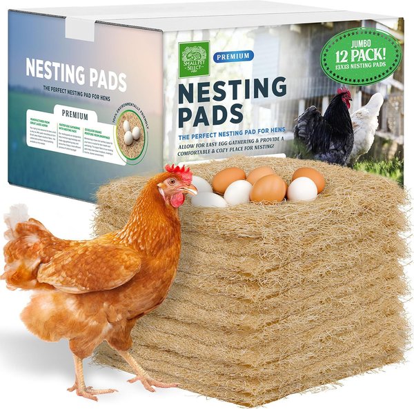 Small Pet Select Chicken Nesting Pads, 13x13-in, 12 count
