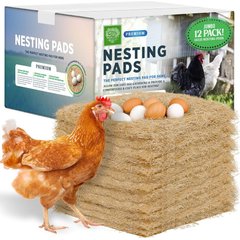 Small Pet Select Chicken Nesting Pads, 13x13-in, 12 count