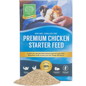 Small Pet Select Corn-Free Soy-Free Non-GMO Chicken Starter Feed Poultry Food, 20-lb box