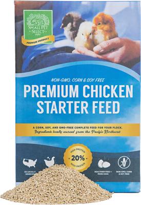 Show full view: Small Pet Select Corn-Free Soy-Free Non-GMO Chicken Starter Feed Poultry Food, 20-lb box slide 1 of 9