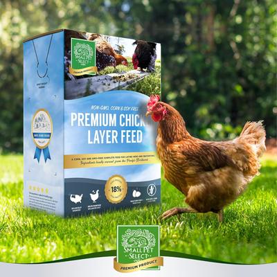 Show full view: Small Pet Select Corn, Soy & GMO Free 18% Protein Chicken Layer Feed, 20-lb box slide 6 of 6