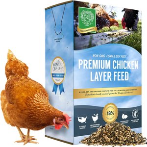 Small Pet Select Corn, Soy & GMO Free 18% Protein Chicken Layer Feed, 40-lb box