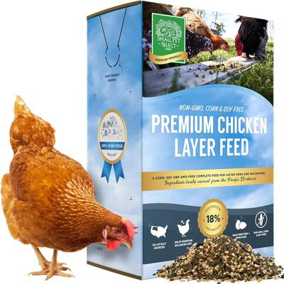 Show full view: Small Pet Select Corn, Soy & GMO Free 18% Protein Chicken Layer Feed, 40-lb box slide 1 of 6