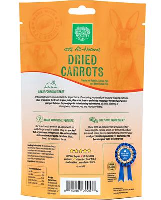 Show full view: Small Pet Select Dried Fruits & Veggies Six Flavors Sampler Small Animal Treats, 2-oz bag, 6 count slide 3 of 8