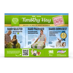 Small Pet Select First Cut Timothy Hay Small Animal Food, 10-lb box