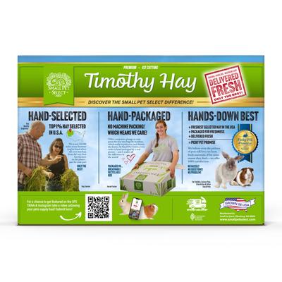 Show full view: Small Pet Select First Cut Timothy Hay Small Animal Food, 5-lb box slide 3 of 10