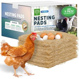 Small Pet Select Fits Most Nesting Boxes, Chicken Coop Nest Liners, Chicken Nesting Pads for Hens, 13 x 13-in, 8 count