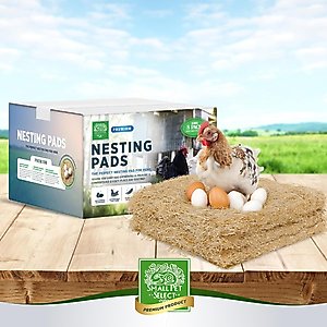 Small Pet Select Fits Most Nesting Boxes, Chicken Coop Nest Liners, Chicken Nesting Pads for Hens, 13 x 13-in, 8 count
