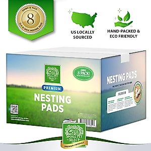 Small Pet Select Fits Most Nesting Boxes, Chicken Coop Nest Liners, Chicken Nesting Pads for Hens, 13 x 13-in, 8 count