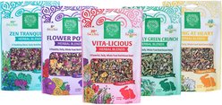 Small Pet Select Five Natural Herbal Sampler Guniea Pig & Rabbit Treats, 2.5-oz bag, 5 count