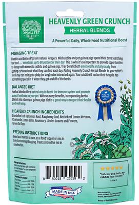 Show full view: Small Pet Select Five Natural Herbal Sampler Guniea Pig & Rabbit Treats, 2.5-oz bag, 5 count slide 9 of 9