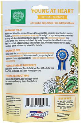 Show full view: Small Pet Select Five Natural Herbal Sampler Guniea Pig & Rabbit Treats, 2.5-oz bag, 5 count slide 8 of 9