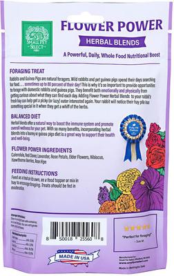 Show full view: Small Pet Select Five Natural Herbal Sampler Guniea Pig & Rabbit Treats, 2.5-oz bag, 5 count slide 6 of 9