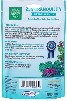 Show full view: Small Pet Select Five Natural Herbal Sampler Guniea Pig & Rabbit Treats, 2.5-oz bag, 5 count slide 5 of 9